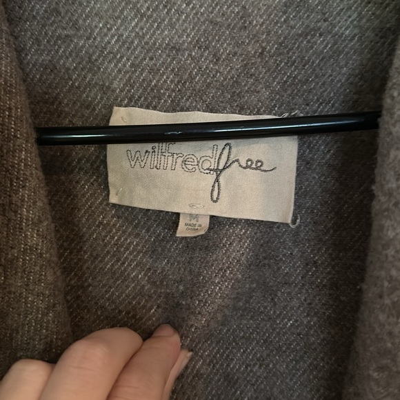 Brown wool open cardigan - Picture 2 of 3